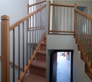 Barandilla madera-inox