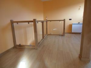 Barandillas madera -cristal